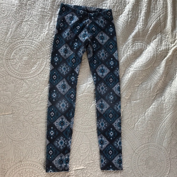 abercrombie kids Other - Abercrombie kids blue and gray design leggings